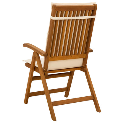 Recliner Tuinstoelen 3 st Naturel Massief Acaciahout