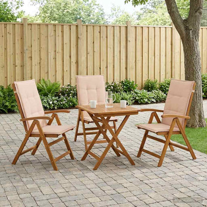 Recliner Tuinstoelen 3 st Naturel Massief Acaciahout