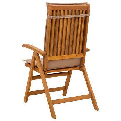 Recliner Tuinstoelen 3 st Naturel Massief Acaciahout