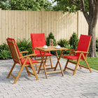 Recliner Tuinstoelen 3 st Naturel Massief Acaciahout