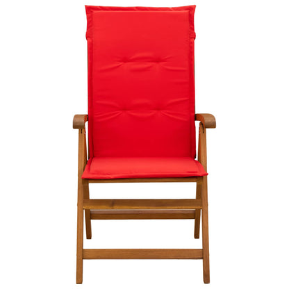 Recliner Tuinstoelen 3 st Naturel Massief Acaciahout