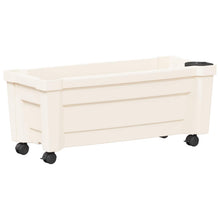 Calypso plantenbak met wielen Wit 79 x 35 x 33 cm PP