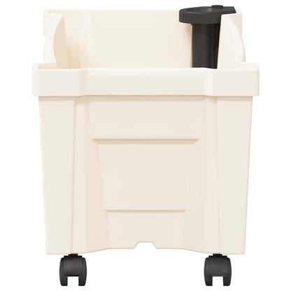Calypso plantenbak met wielen Wit 79 x 35 x 33 cm PP