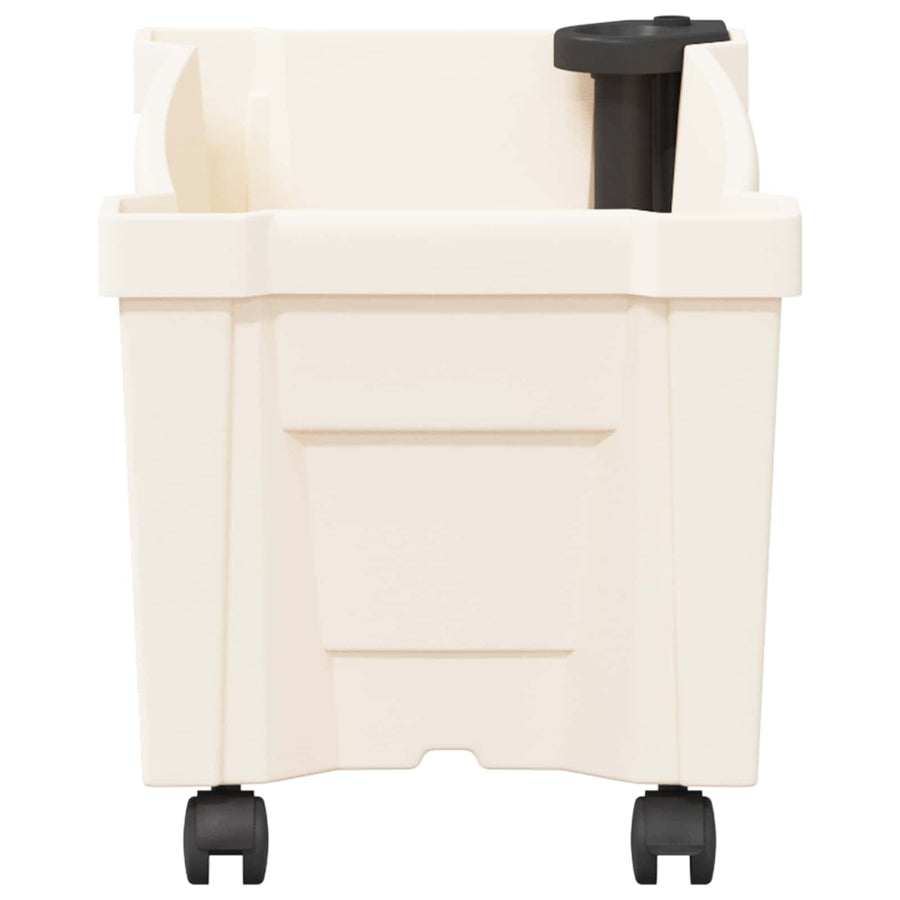 Calypso plantenbak met wielen Wit 79 x 35 x 33 cm PP