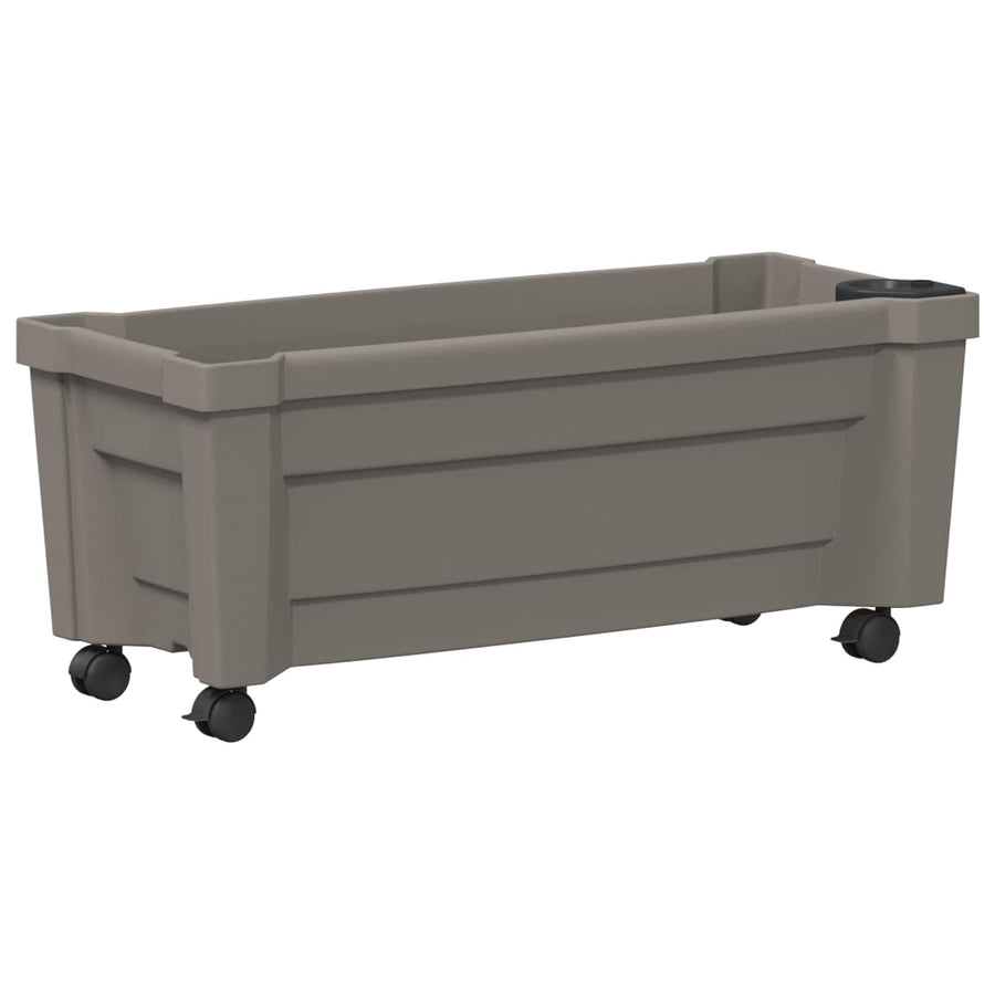 Calypso plantenbak met wielen Grijs 79 x 35 x 33 cm PP