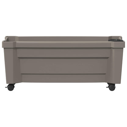 Calypso plantenbak met wielen Grijs 79 x 35 x 33 cm PP