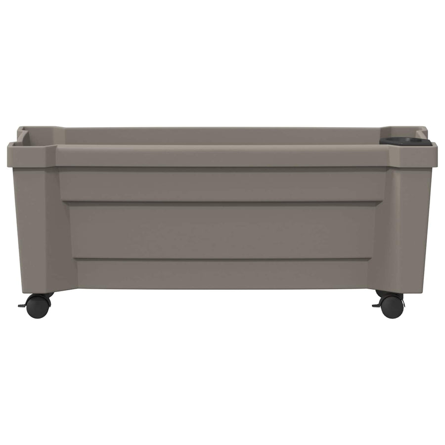 Calypso plantenbak met wielen Grijs 79 x 35 x 33 cm PP