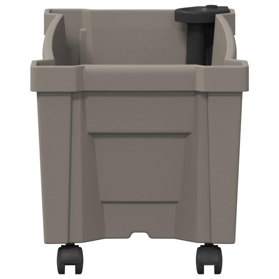 Calypso plantenbak met wielen Grijs 79 x 35 x 33 cm PP