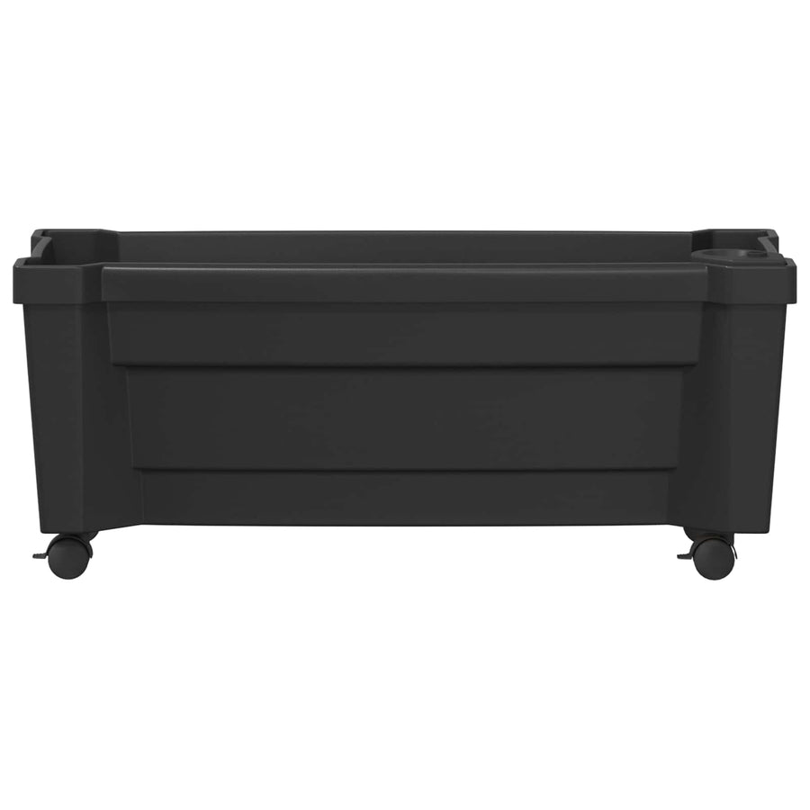 Calypso plantenbak met wielen Antracietkleurig 79 x 35 x 33 cm