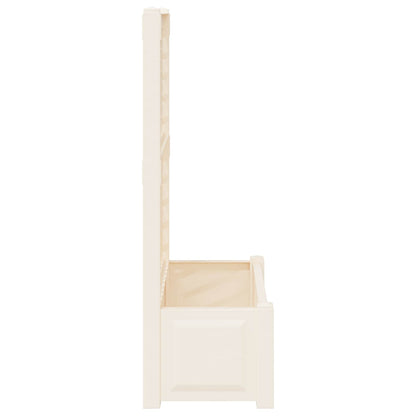 Grote plantenbak met trellis 2 pcs Wit 143 x 143 x 133,5 cm PP