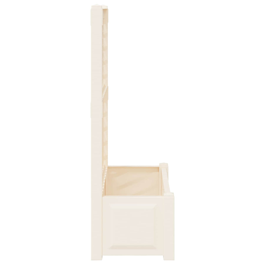 Grote plantenbak met trellis 2 pcs Wit 143 x 143 x 133,5 cm PP