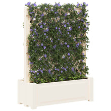 Grote planter met trellis Wit 99,5 x 43 x 133,5 PP