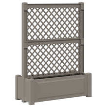 Grote planter met trellis Grijs 99,5 x 43 x 133,5 PP