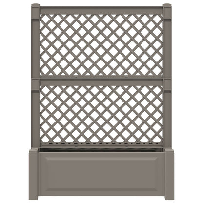 Grote planter met trellis Grijs 99,5 x 43 x 133,5 PP
