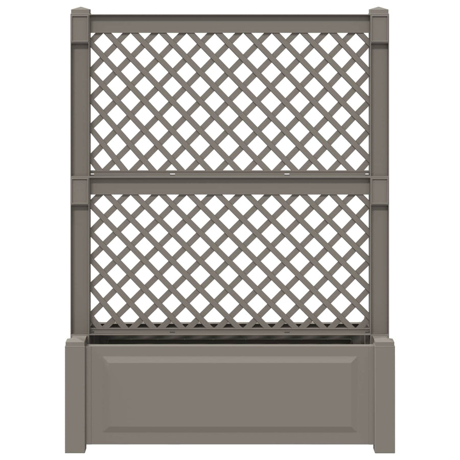 Grote planter met trellis Grijs 99,5 x 43 x 133,5 PP