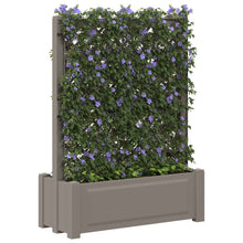 Grote planter met trellis Grijs 99,5 x 43 x 133,5 PP