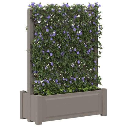 Grote planter met trellis Grijs 99,5 x 43 x 133,5 PP
