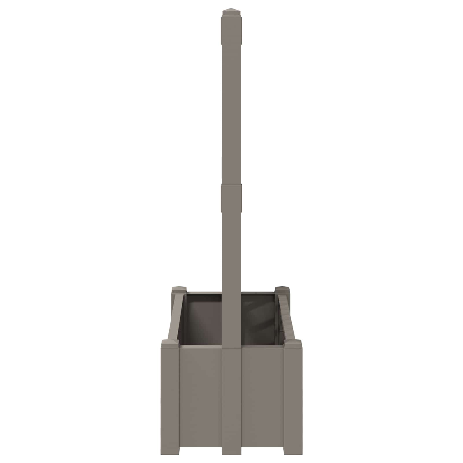 Grote planter met trellis Grijs 99,5 x 43 x 133,5 PP
