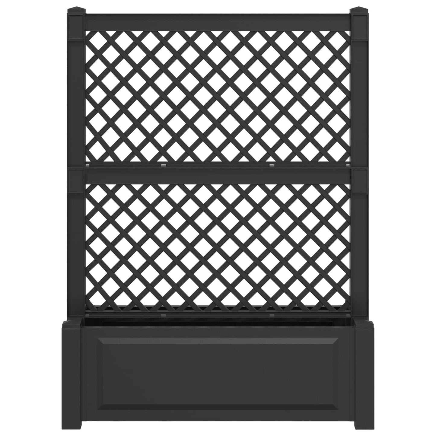 Grote planter met trellis Antracietkleurig 99,5 x 43 x 133,5 PP