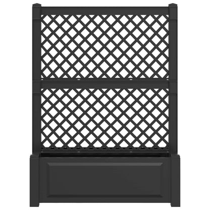 Grote planter met trellis Antracietkleurig 99,5 x 43 x 133,5 PP