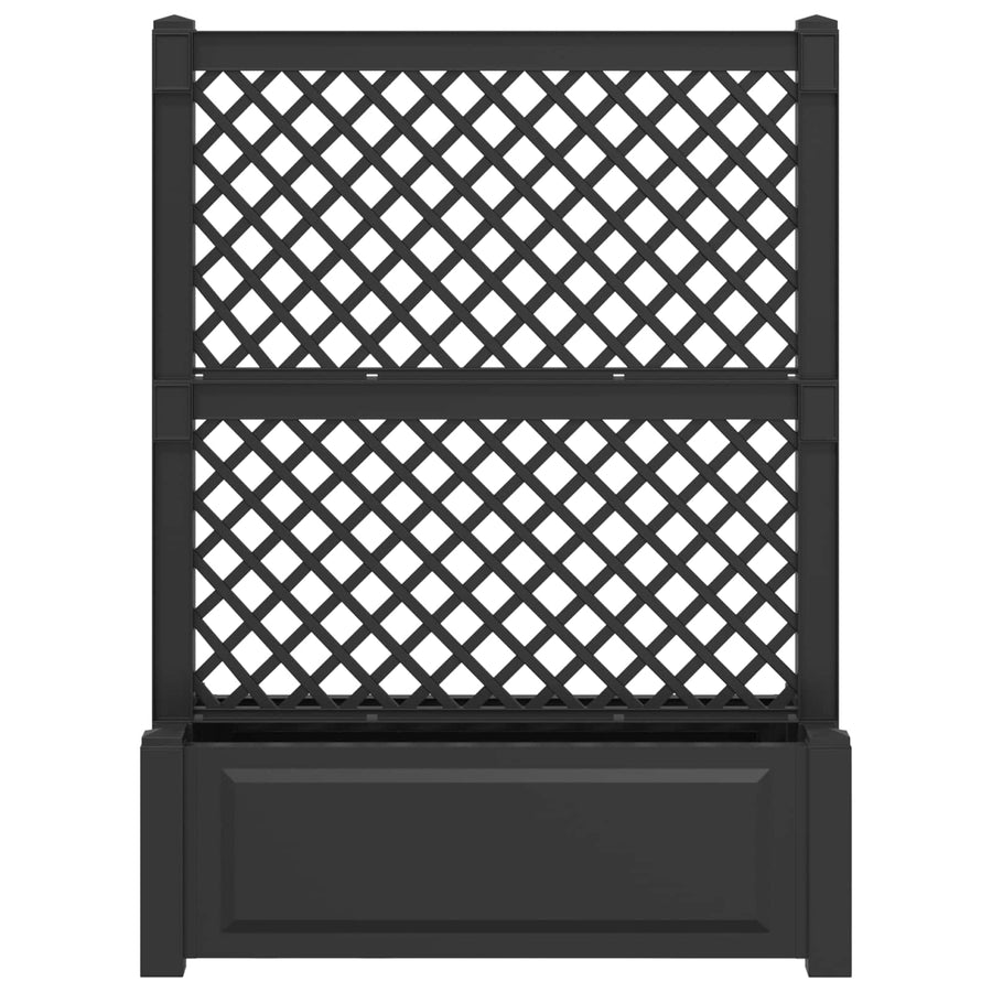 Grote planter met trellis Antracietkleurig 99,5 x 43 x 133,5 PP