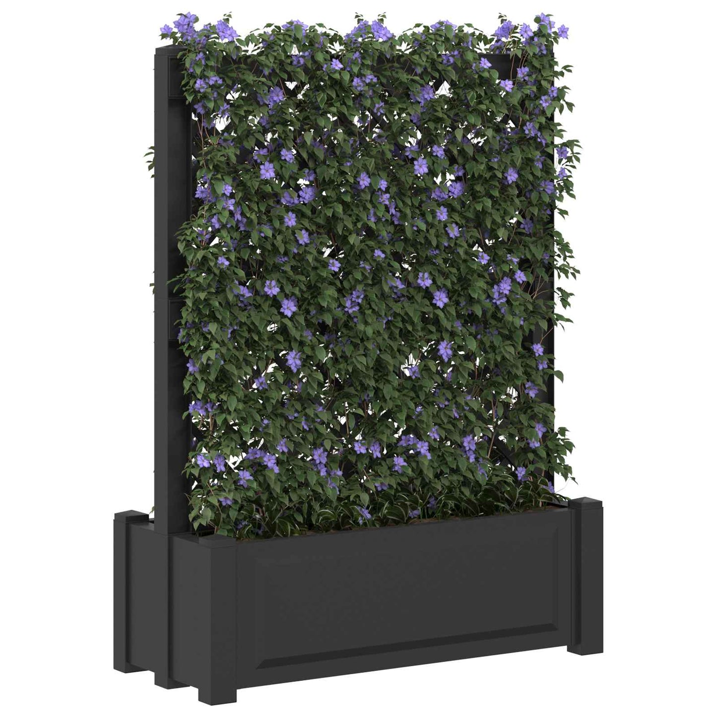 Grote planter met trellis Antracietkleurig 99,5 x 43 x 133,5 PP