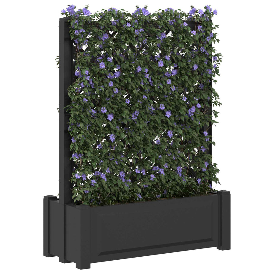Grote planter met trellis Antracietkleurig 99,5 x 43 x 133,5 PP