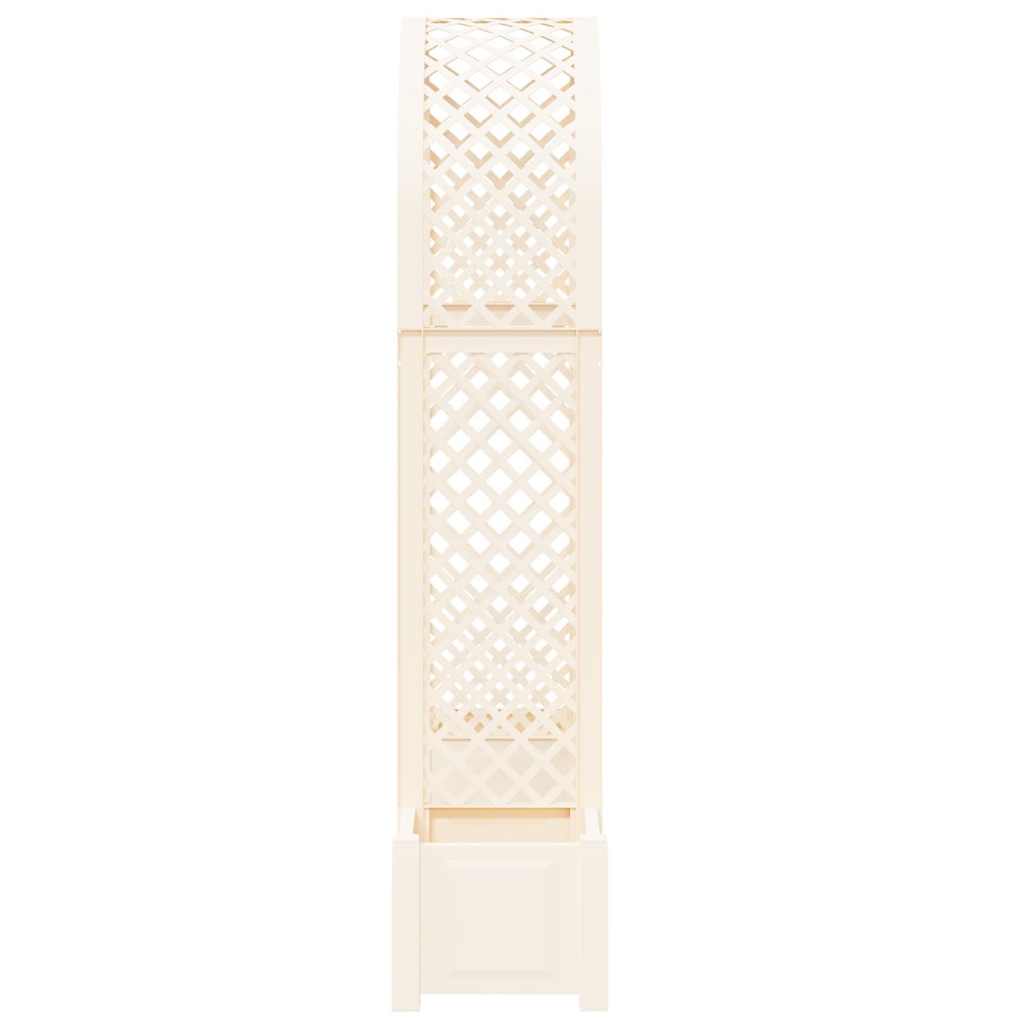Rozenboog met planter Wit 168,5 x 43 x 207 cm PP
