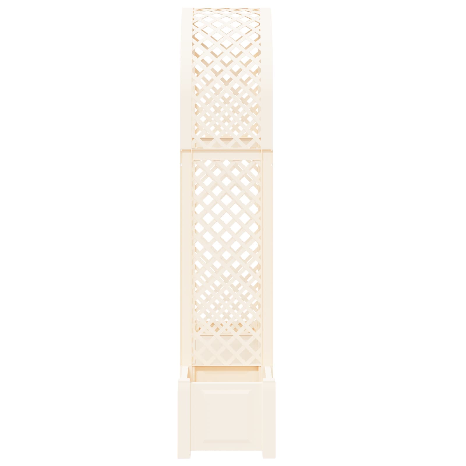 Rozenboog met planter Wit 168,5 x 43 x 207 cm PP