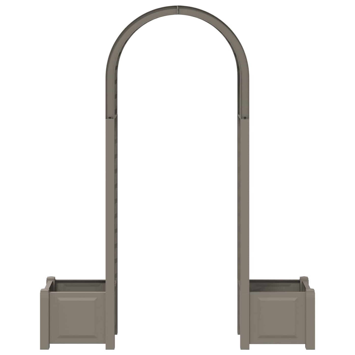 Rozenboog met planter Grijs 168,5 x 43 x 207 cm PP