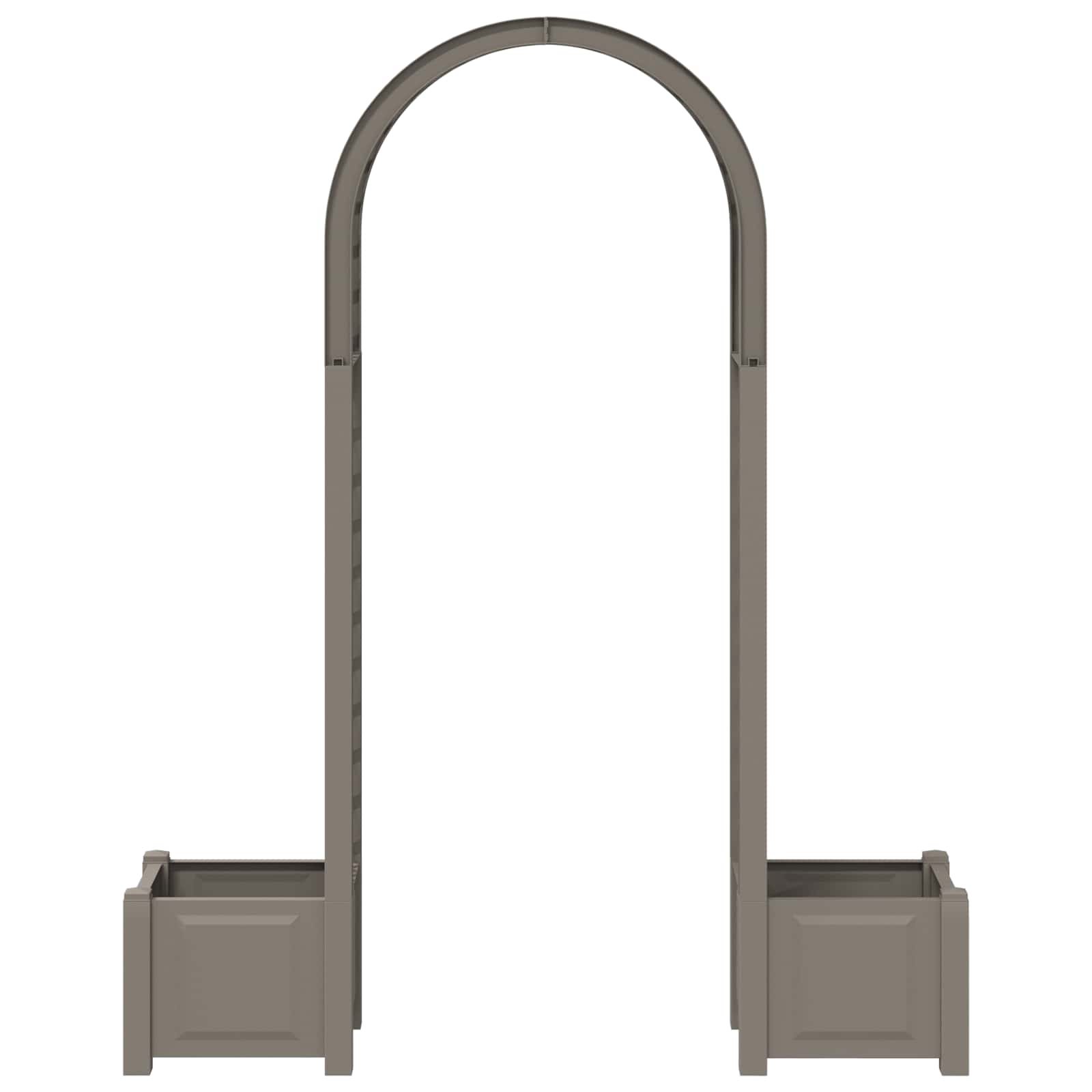 Rozenboog met planter Grijs 168,5 x 43 x 207 cm PP