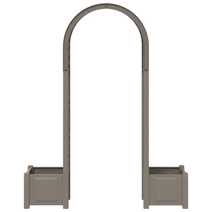 Rozenboog met planter Grijs 168,5 x 43 x 207 cm PP