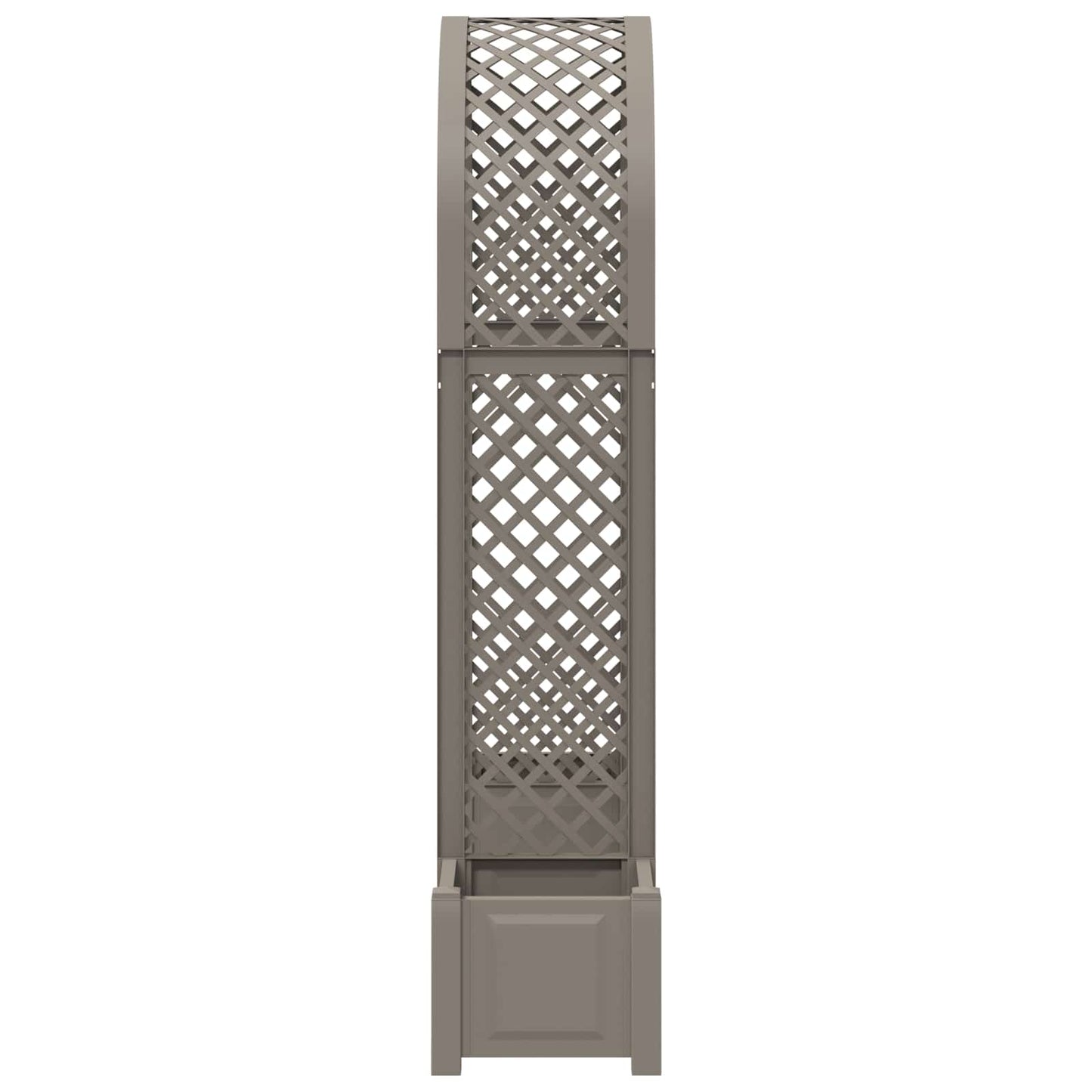 Rozenboog met planter Grijs 168,5 x 43 x 207 cm PP