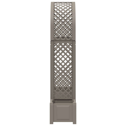 Rozenboog met planter Grijs 168,5 x 43 x 207 cm PP