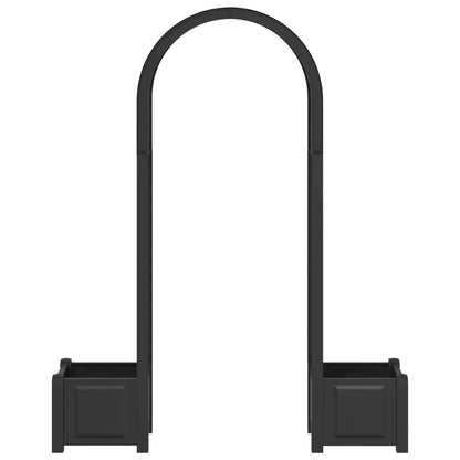 Rozenboog met planter Antracietkleurig 168,5 x 43 x 207 cm PP