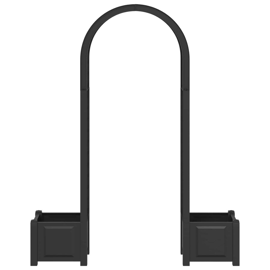 Rozenboog met planter Antracietkleurig 168,5 x 43 x 207 cm PP