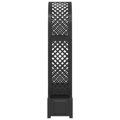 Rozenboog met planter Antracietkleurig 168,5 x 43 x 207 cm PP