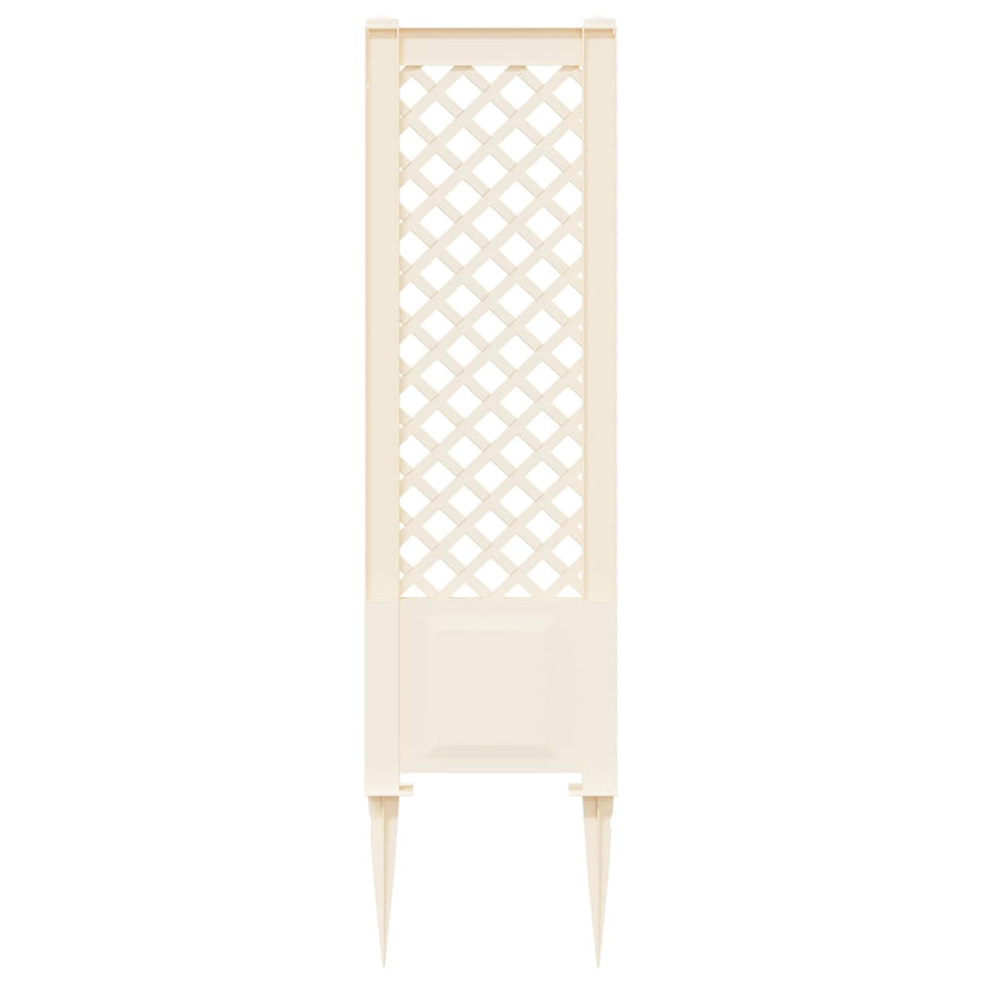 Trellis met Spike Wit 43 x 6 x 165 cm PP