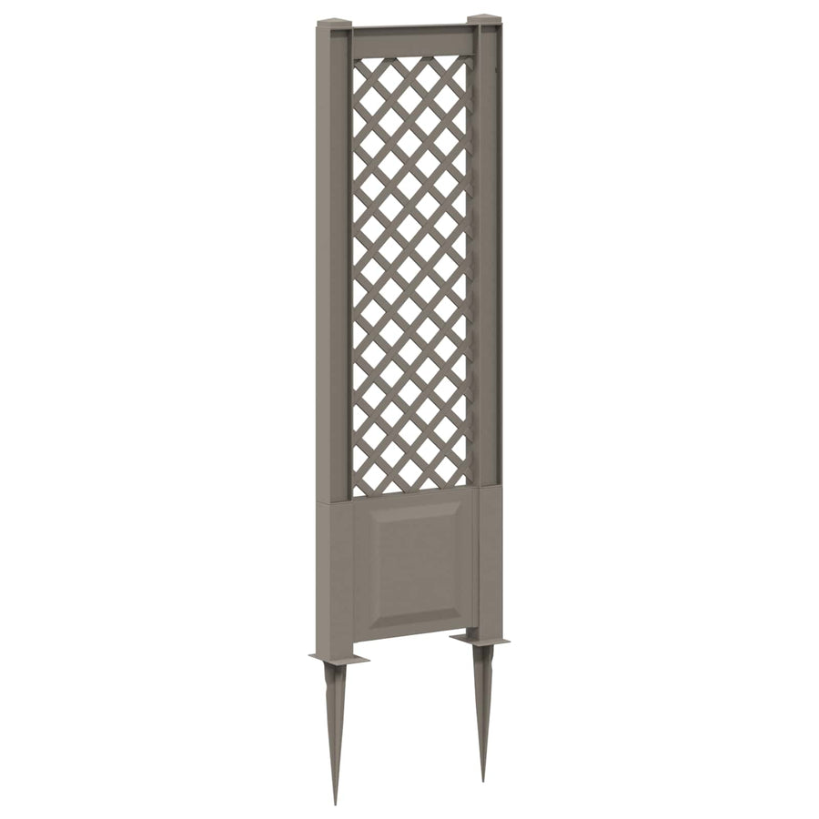 Trellis met Spike Grijs 43 x 6 x 165 cm PP
