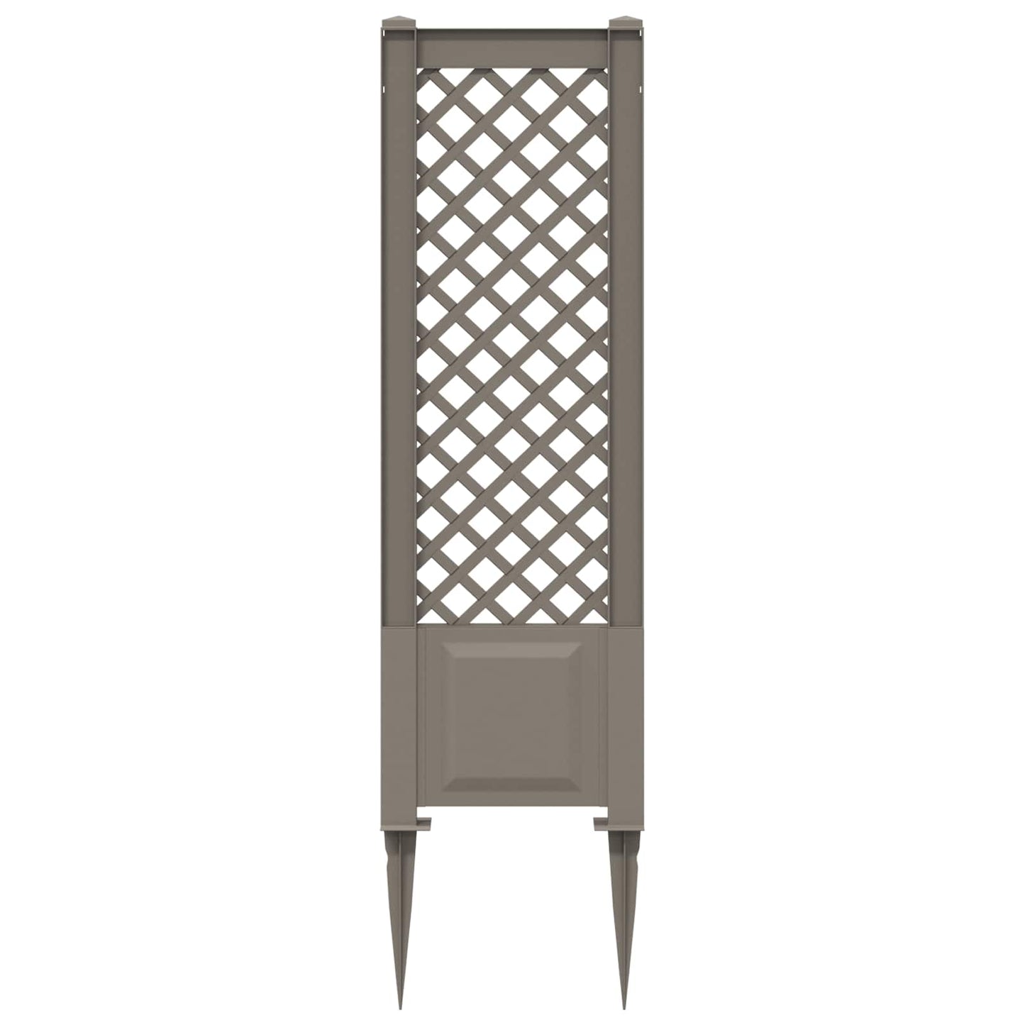 Trellis met Spike Grijs 43 x 6 x 165 cm PP
