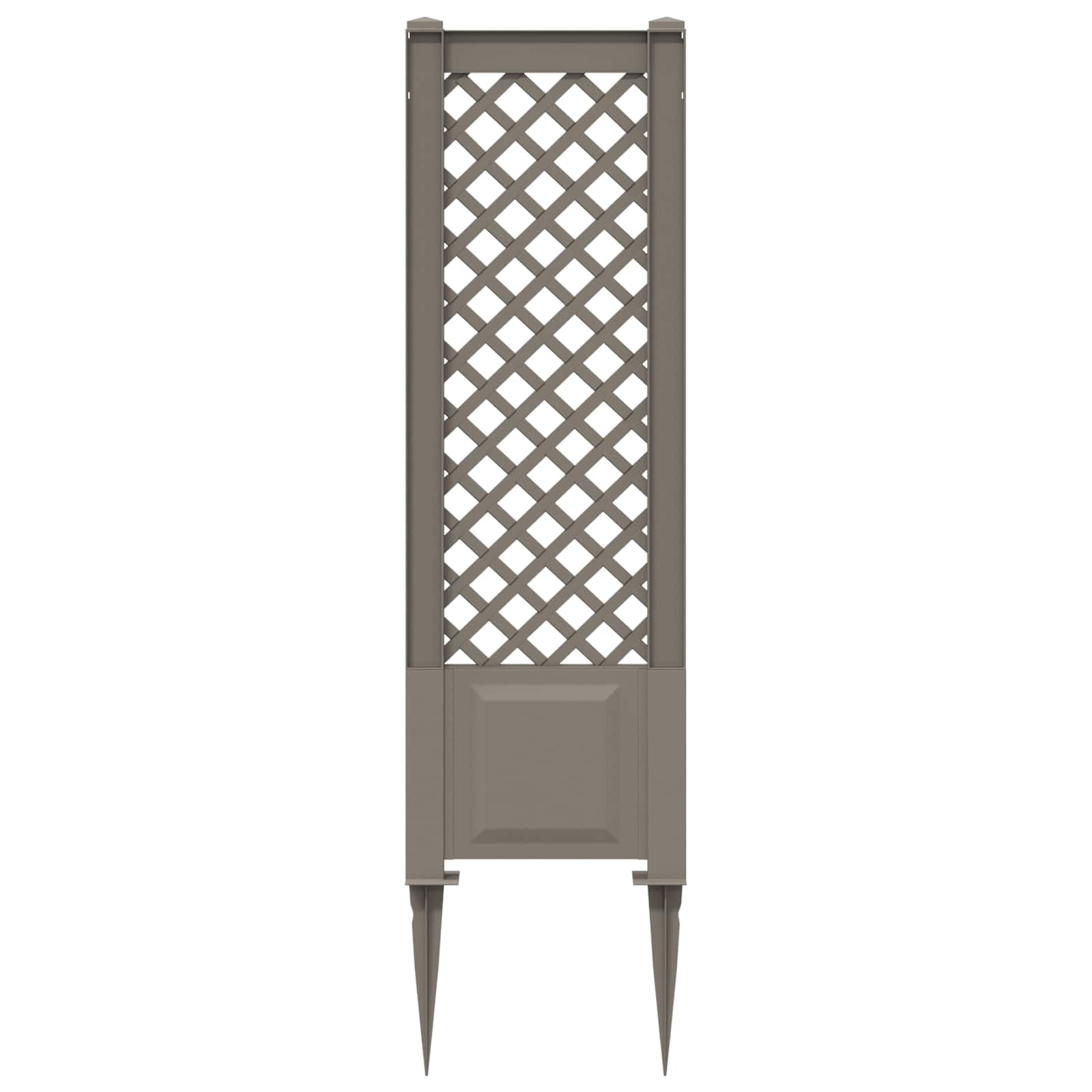 Trellis met Spike Grijs 43 x 6 x 165 cm PP
