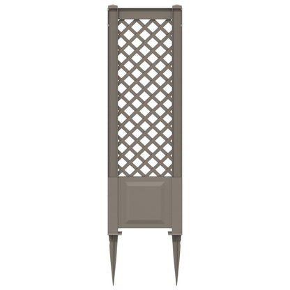 Trellis met Spike Grijs 43 x 6 x 165 cm PP