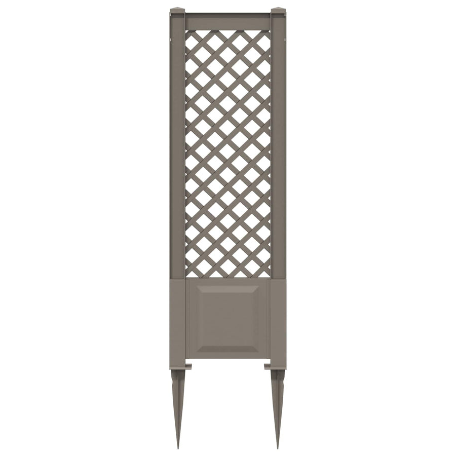 Trellis met Spike Grijs 43 x 6 x 165 cm PP