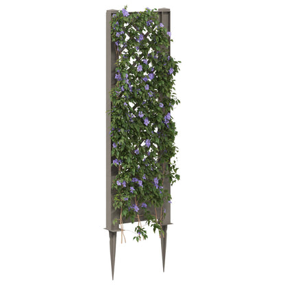 Trellis met Spike Grijs 43 x 6 x 165 cm PP