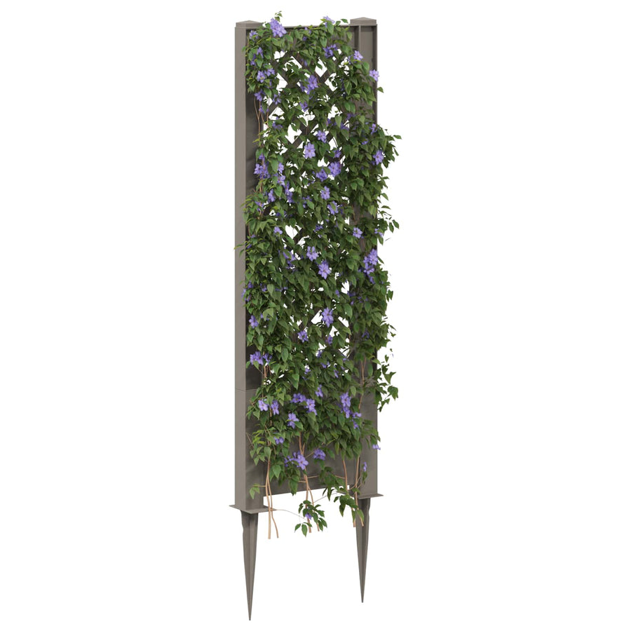 Trellis met Spike Grijs 43 x 6 x 165 cm PP