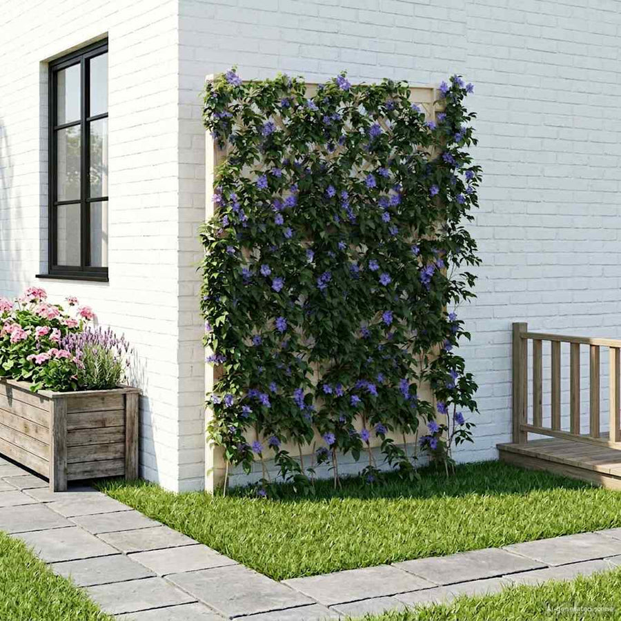 Trellis met Spike Wit 99 x 6 x 165 cm PP