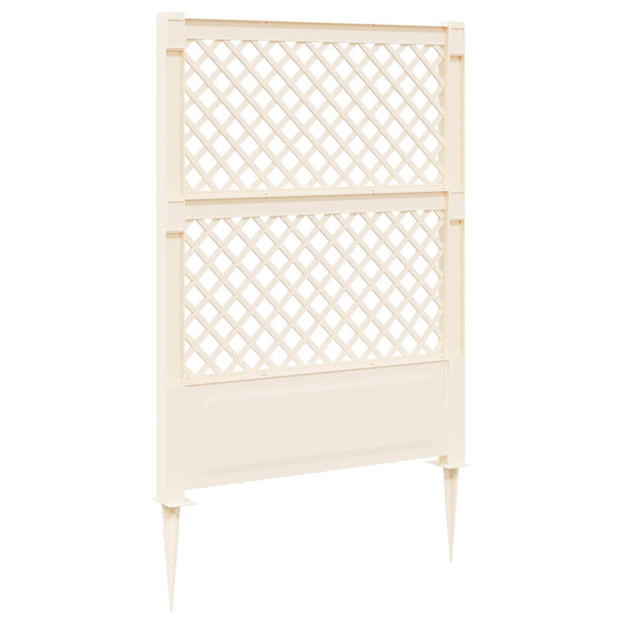 Trellis met Spike Wit 99 x 6 x 165 cm PP