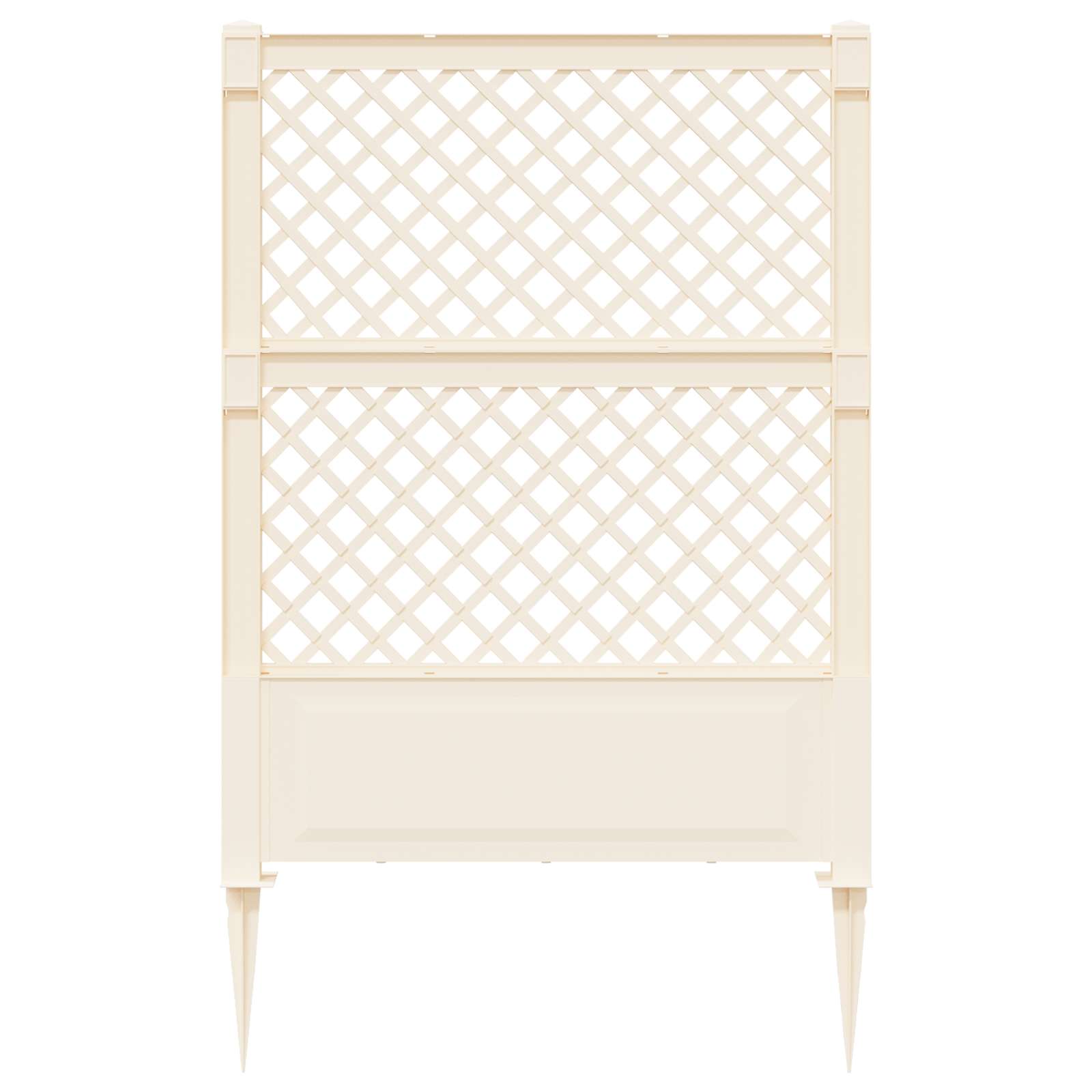 Trellis met Spike Wit 99 x 6 x 165 cm PP