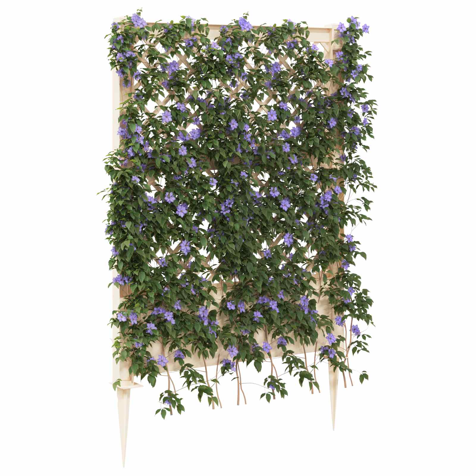 Trellis met Spike Wit 99 x 6 x 165 cm PP