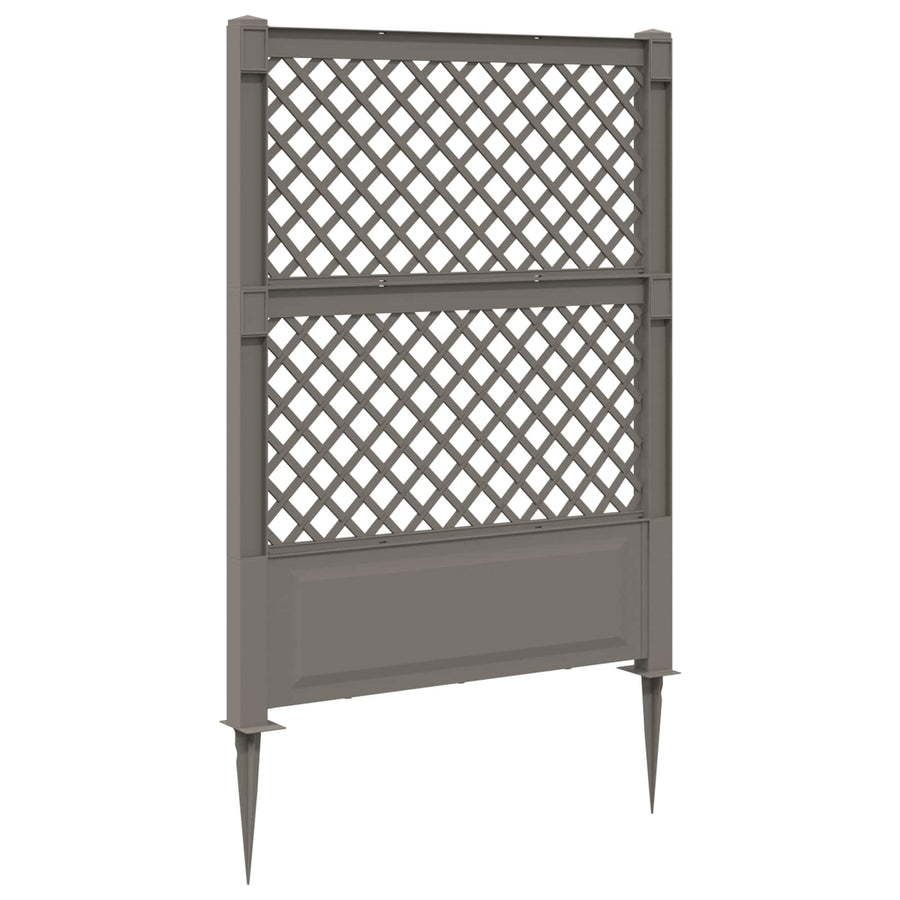 Trellis met Spike Grijs 99 x 6 x 165 cm PP